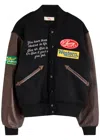 Cherry Los Angeles Western Champion Wool-blend Varsity Jacket In Black