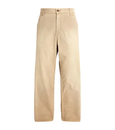Cherry Los Angeles Western Straight Chinos In Nude
