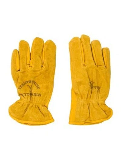 Pre-owned Cherry Los Angeles X Yellowstone Suede Gloves