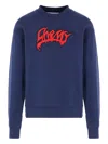 Cherry World Chalva Logo Crew-neck Sweatshirt In Blue