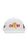 Cherry World Logo-embroidered Cap In White
