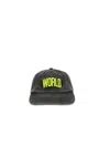 Cherry World Logo-embroidered Cap In Black