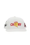 Cherry World Logo-embroidered Cap In White