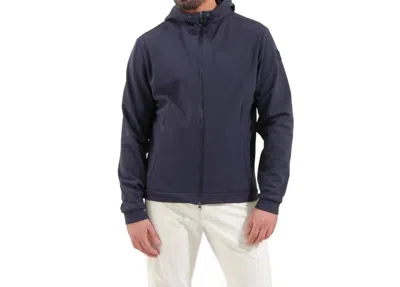 Cherv The Million Hooded All-weather Jacket In Navy In Blue