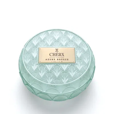 Chérx Blue Azure Breeze Glass Bowl Candle