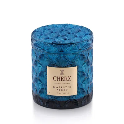 Chérx Blue Majestic Night Glass Jar Candle