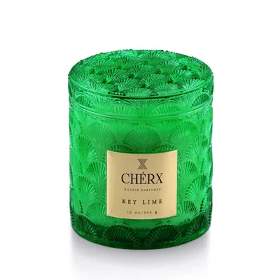 Chérx Green Key Lime Glass Jar Candle
