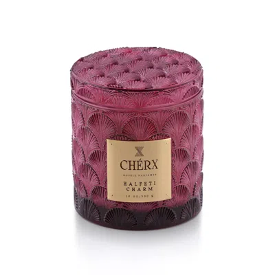 Chérx Pink / Purple Halfeti Charm Glass Jar Candle