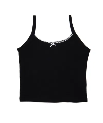 Cheryl Creations Kids' Girl's Amie Cami Bow Top In Black