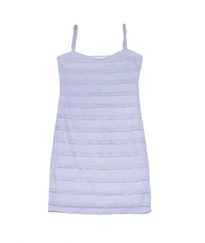 Cheryl Creations Girl's Fortune Lace Ruffle Dress In Light Blue
