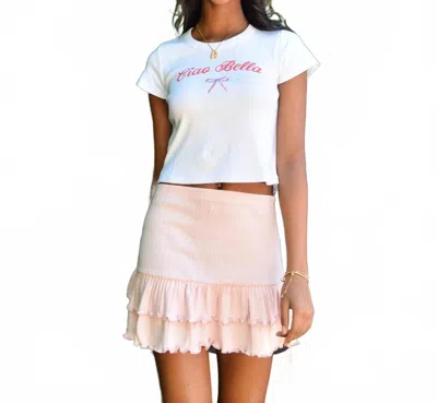 Cheryl Creations Kids' Girl's Kiki Pointelle Skirt In Pink In Multi