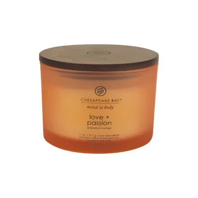 Chesapeake Bay Candle Love + Passion (grapefruit Mango)  3-wick Coffee Table Jar, 11 oz