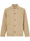Chesapeake's Beige 'st Malo' Jacket In Cotton With Bottons And Pockets