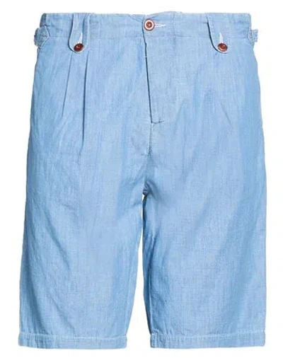 Chesapeake's Man Shorts & Bermuda Shorts Slate Blue Size 34 Cotton, Linen