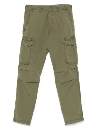 Chesapeake's Olive Green Trousers With Side Slit Pockets