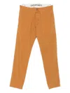 Chesapeake's Relaxed Fit Brown Trousers With Functional Pockets In Gold