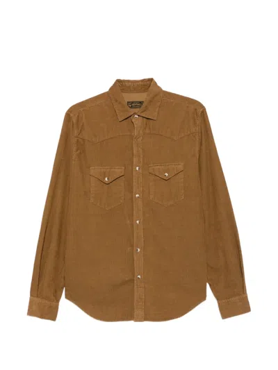 Chesapeake's Flagstaff Western Corduroy Shirt In Brown
