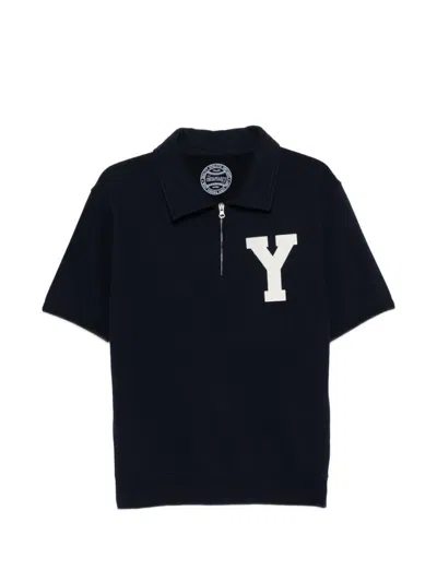Chesapeake's Navy Blue Yankees Polo With Zip Chesapeakes