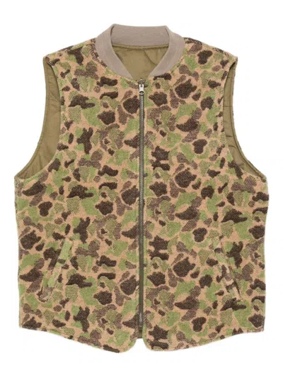 CHESAPEAKE'S 'Seawolf' vest with camouflage print CHESAPEAKES