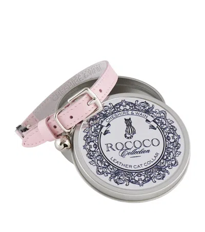 Cheshire & Wain Small Rococo Cat Collar With Bow In White