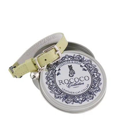 Cheshire & Wain Small Rococo Cat Collar With Bow In Yellow