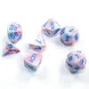 Chessex Cube Mini Festive Dice Pop Art & Blue - Set Of 7