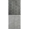 Chessex Manufacturing 1 In. Reversible Hexes Megamat Board Game Black & Grey