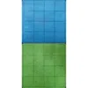Chessex Manufacturing 1 In. Reversible Squares Megamat Board Game Blue & Green