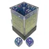 Chessex Manufacturing 12 Mm D6 Cube Festive Dice - Waterlily & White 36 Piece