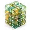 Chessex Manufacturing 12 Mm D6 Cube Luminary Nebula Dice, Spring White - 36 Per Pack