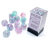 Chessex Manufacturing 16 Mm D6 Cube Luminary Nebula Dice, Wisteria White - 12 Per Pack