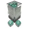 Chessex Manufacturing 16 Mm D6 Cube Marble Dice - Oxi-copper & White 12 Piece