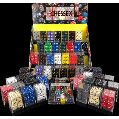 Chessex Manufacturing 16 Mm Dice Box Of Opaque D6 Sets - Pack Of 50 In Multi