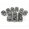 Chessex Manufacturing 23608 16 Mm Smoke With White Translucent D6 Dice Set Of 12