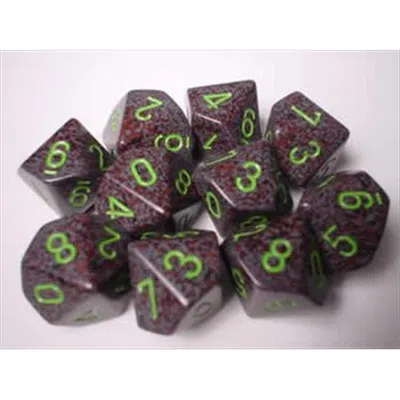 Chessex Manufacturing 25110 Earth Speckled - Ten Sided Die D10