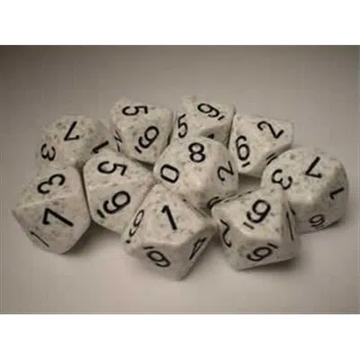 Chessex Manufacturing 25111 Arctic Camo Speckled - Ten Sided Die D10