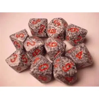 Chessex Manufacturing 25120 Granite Speckled - Ten Sided Die D10