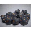Chessex Manufacturing 25220 Opaque Dusty Grey With Copper - Ten Sided Die D10