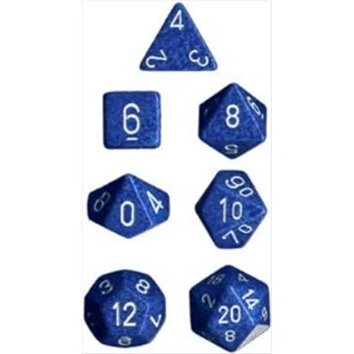 Chessex Manufacturing 25306 Water Speckled Polyhedral Dice Set Of 7