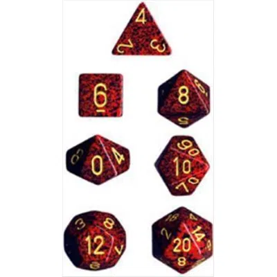 Chessex Manufacturing 25323 Mercury Speckled Polyhedral Dice Set Of 7