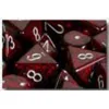 Chessex Manufacturing 25344 Silver Volcano Speckled Polyhedral Dice Set Of 7