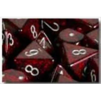 Chessex Manufacturing 25344 Silver Volcano Speckled Polyhedral Dice Set Of 7