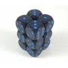 Chessex Manufacturing 25707 Cobalt Speckled - 6 Sided 16 Mm Dice Set Of 12