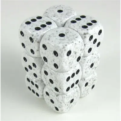 Chessex Manufacturing 25711 Arctic Camo Speckled - 6 Sided 16 Mm Dice Set Of 12