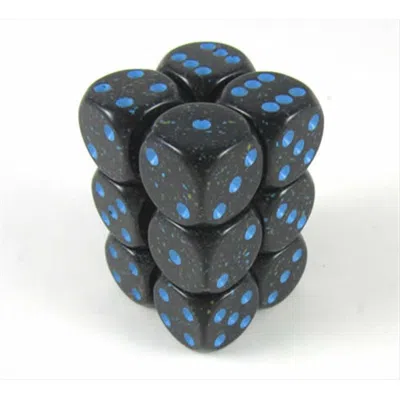 Chessex Manufacturing 25738 Bluestars Speckled - 6 Sided 16 Mm Dice Set Of 12