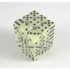 Chessex Manufacturing 25800 Opaque Ivory With Black - 12 Mm Six Sided Dice Set Of 36