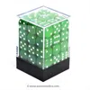 Chessex Manufacturing 25805 Opaque Green With White - 12 Mm Six Sided Dice Set Of 36