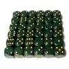 Chessex Manufacturing 25815 Opaque Dusty Green With Copper - 12 Mm Six Sided Dice Set Of 36