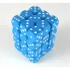 Chessex Manufacturing 25816 Opaque Light Blue With White - 12 Mm Six Sided Dice Set Of 36