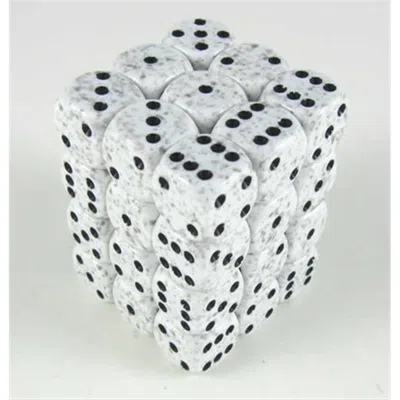 Chessex Manufacturing 25911 Arctic Camo Speckled - 6 Sided 12 Mm Dice Set Of 36